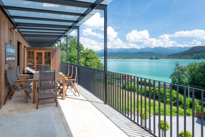 Krumpendorf am Wörthersee: Moderne Penthouse Wohnung mit Pool und Seeblick | Krumpendorf - Wörthersee: Modern penthouse apartment with pool and lake view
