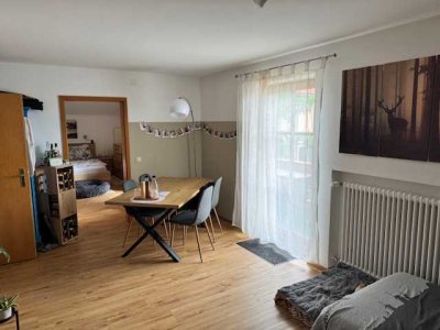 charmante 2-Zimmer-Dachgeschosswohnung mit großem Südwestbalkon