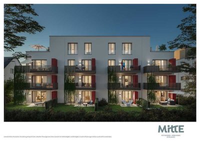 Nur noch eine 2-Zimmer-Wohnung: Eigentumswohnung Im Eppelheimer Zentrum mit Terrasse und Garten.