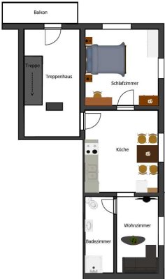2 Zimmer Wohnung