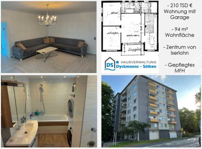 Zentrumsnahe 3-Zimmer-Wohnung mit Süd- Westbalkon