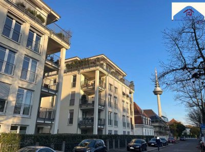 MA-Oststadt, Bestlage: Barrierefreie, luxuriöse 3-Zimmer Wohnung, Terrasse, Garten