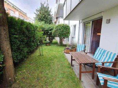 Helle 2-Zimmer-EG-Wohnung mit Terrasse/Garten und EBK in München Sendling-Westpark
