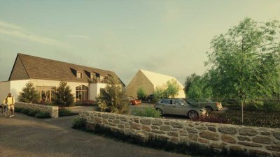 Wohnen im historischen 3-Seitenhof - 4-Raum / Erstbezug / Terrasse & kl. Garten / ruhige Lage
