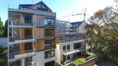 LudwigsTRAUM - 3-Zimmer-Wohnung Nr. 4: Urbanes Wohnerlebnis im höchsten Vollholz-Bauwerk Bayerns!
