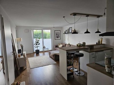 Moderne 2-Zimmer-Erdgeschosswohnung in Günzburg mit Garten