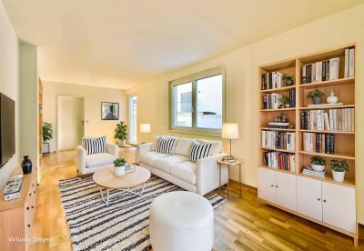 FRÜHLINGSAKTION - Nur jetzt 1,5% Provision - ERSTBEZUG - ca. 63m² NFL - 3 Zimmer mit Terrasse - auch Büro oder Praxis möglich - EINBAUKÜCHE geschenkt