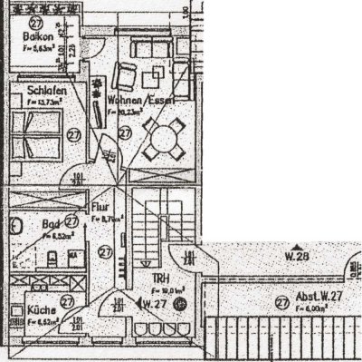 Sehr gepflegte barrierefreie 2-Zimmer-Seniorenwohnung in Osnabrück,  altengerecht.