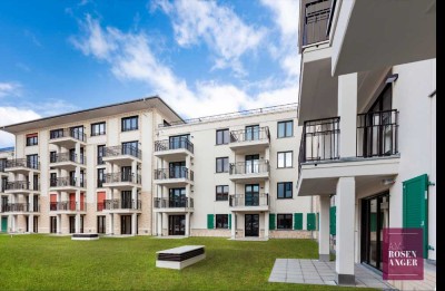 Wohnen im Grünen: 2-Zimmer Neubauwohnung mit Echtholzparkett