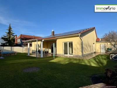 Stilvoller Bungalow-Traum mit Garten und Pool in ruhiger Lage Otterslebens zu vermieten!