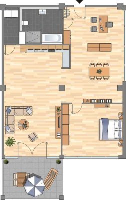 Kurzfristig verfügbar! Schöne Eckwohnung am Tabakquartier in Bremen