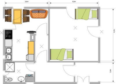 Preiswertes, neuwertiges 1,5-Zimmer-Einfamilienhaus mit EBK in Olching