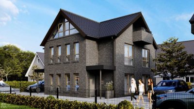 Neubau! Doppelhaushälfte auf drei Etagen mit Balkon in bevorzugter Wohnlage von Papenburg Untenende