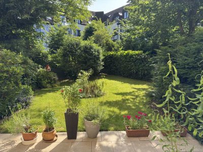 Wunderschöne gepflegte Gartenwohnung in direkter (und dennoch ruhiger) Innenstadtlage von Hilden