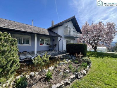 Idyllische Ruhelage mit Traumaussicht &amp; Pool - interessant für Bauträger ( 1.300 m² Bauland)