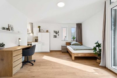 KERNSANIERTE 1-ZIMMER-WOHNUNG IN MÜNSTER – HOCHWERTIG & KOMPLETT MÖBLIERT
