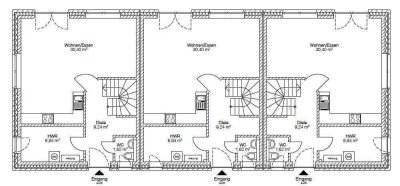 Tolles, lichtdurchflutetes Reihenhaus 100 qm mit Garten und Stellplatz