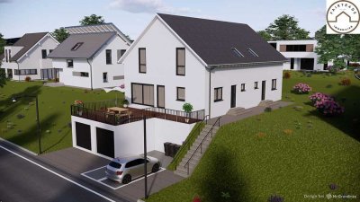 NEUBAU KfW-55-Doppelhaushälfte mit Terrasse & Garage in Heidenheim