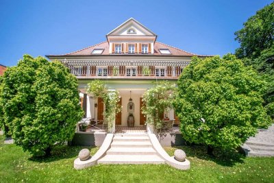 Denkmalgeschützte Residenz am Isarhochufer. Beste Lage auf der Prinz-Ludwigs-Höhe.