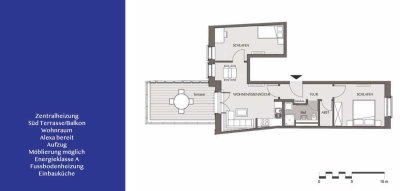 Stilvolle, neuwertige 3-Zimmer-Hochparterre-Wohnung mit geh. Innenausstattung mit EBK