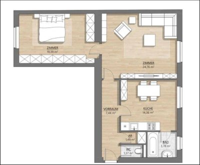 Erstbezug! Neue Küche, Bad + WC + Heizung neu, Waschmaschine etc.