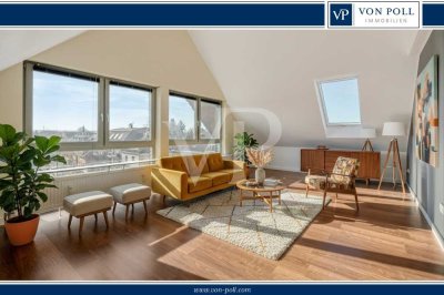 Offenes Wohnen auf zwei Ebenen – Maisonette mit Südbalkon