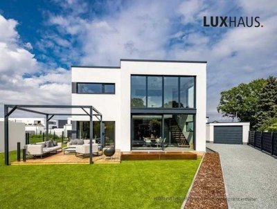 LUXHAUS Glasfasade 170 m² alles noch individuell planbar Schlüsselfertig 100% Wohlfühlklima