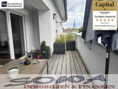 Exklusive 3,5 Zimmer Penthouse Wohnung mit Dachterrasse und TG-Stellplatz in Neuburg - Zentrumsna...