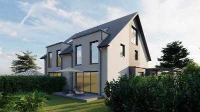 Grün. Ruhig. – KfW 40 Doppelhaushälfte inkl. Bauplatz & Genehmigung