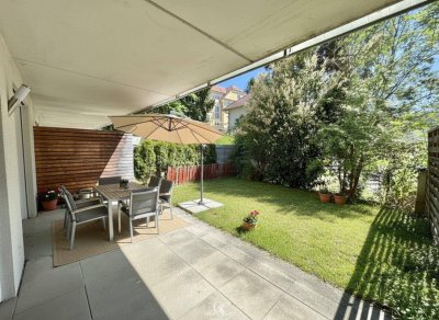 Attraktive Gartenwohnung mit überdachter Terrasse und Tiefgarage in St. Peter