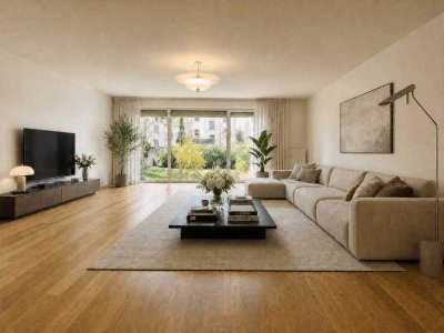 NEU*3-Zimmer-Maisonette-Wohnung mit 100 qm eigenem Garten*inkl. 2 TG-Stellplätze*inkl. EBK*G-WC*