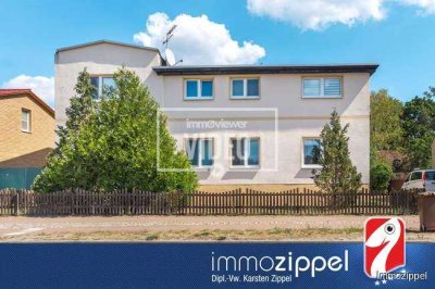 Anlageobjekt in Britz b.Eberswalde: MFH mit 5 Wohnungen, 5 Garagen, voll vermietet, 1.407 m² Grdstck