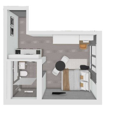 uniQ living // Neubau - Studentenapartment mit Loggia // KFW + 5%-Afa