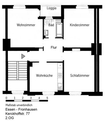 Großzügige 3 Zimmer Wohnung + Wohnküche! in Frohnhausen - frisch saniert