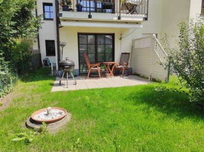 Moderne, lichtdurchflutete 3-Zimmer-Gartenwohnung in Zentrumsnähe
