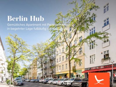 Berlin Hub - Gemütliches Apartment mit Personenaufzug in begehrter Lage fußläufig zur Kantstraße