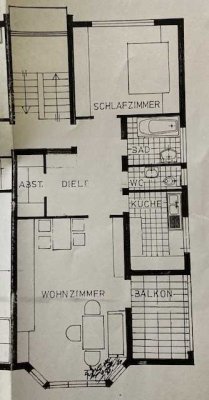 Gepflegte 2-Zimmer-Wohnung im 2. OG in Esslingen am Neckar