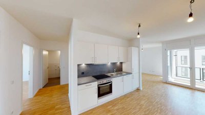Platz für das Homeoffice: 3-Zimmer Wohnung mit Einbauküche und Fußbodenheizung