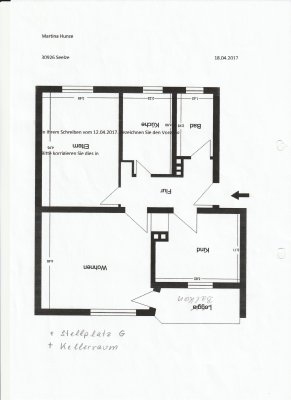 Freundliche 3  Zimmerwohnung  in Altengroden