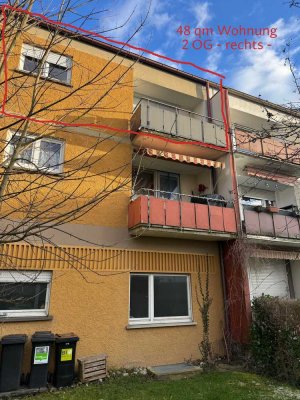 2-Zimmer-Wohnung in Ravensburg mit Balkon, PKW-Stellplatz und Einbauküche