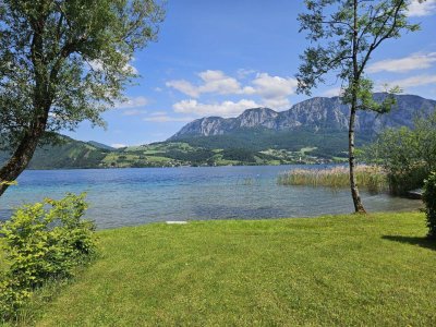 Wohnen, wo andere Urlaub machen – 2-Zimmer-Traumwohnung am Attersee mit Badeplatz