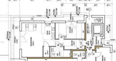 Moderne klimatisierte Penthousewohnung mit Balkon und Blick ins Grüne - Neubau