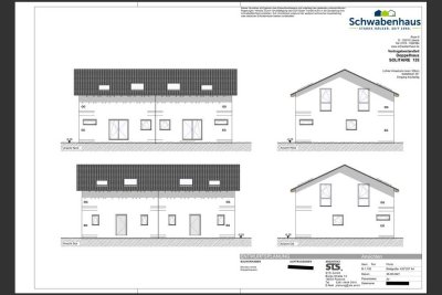 Niendorf, Ihr Doppelhaus am Garstedter Weg, Zurückgelegen mit Wald im Rücken.