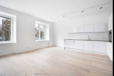 Stilvolle 2-Zimmer-Wohnung mit EBK - Blick auf den beliebten Elisabethmarkt