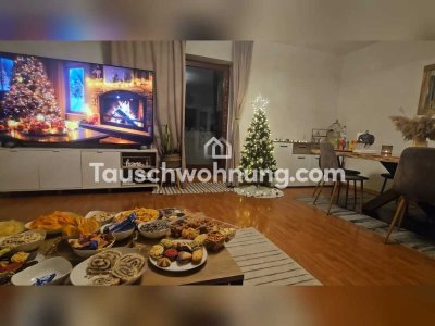 Tauschwohnung: Tausche 2-Zi.-Whg. mit Balkon, Garten und Garage (68 m²) gegen