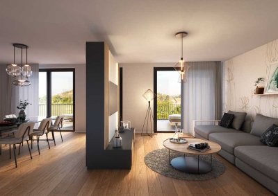 Exklusives Wohnen mit Stil und Ambiente in dieser Penthouse-Wohnung im QUIN!