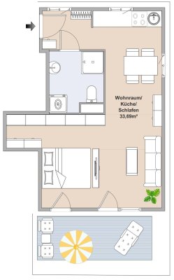 Gefördertes Wohnen im Loft-Stil: Entdecken Sie den einzigartigen Charme dieser Wohnung mit Penthouse-Charakter!