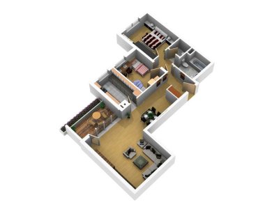 Am Olympiapark - großzügig geschnittene 3 Zimmer Wohnung - vermietet