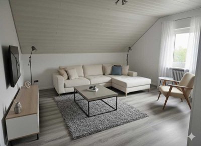 Grosse 4,5-Zimmer Wohnung, inkl. Loggia, 2 Bäder, Werkstattfläche + bis zu 2000 qm Wiese