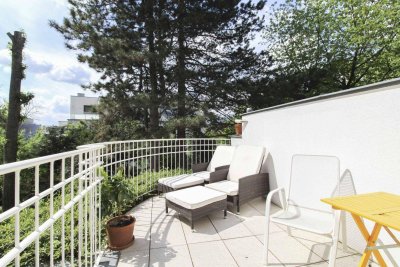 Schöne Wohnung in ruhiger Lage mit Terrassen und Garten